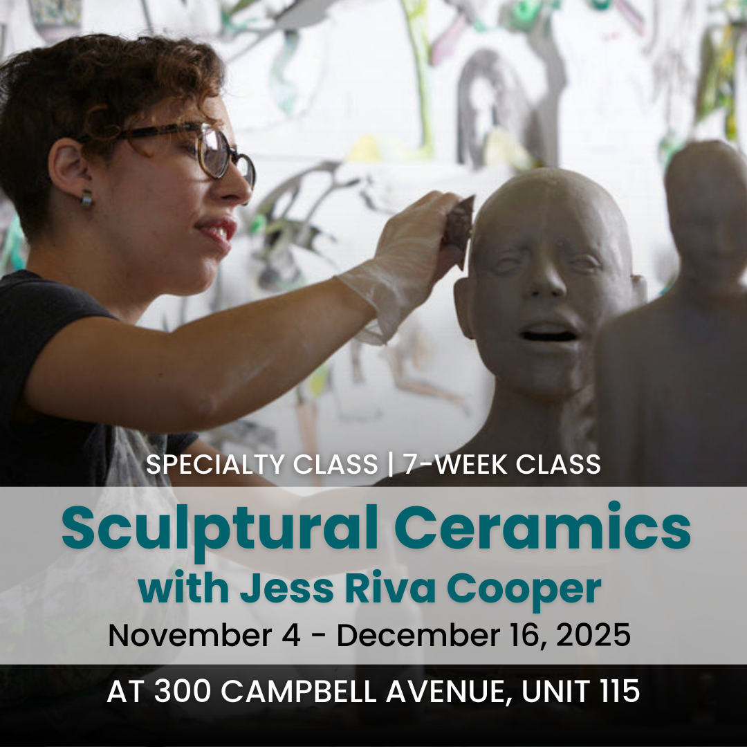 Sculptural Ceramics with Jess Riva Cooper | Tuesday Evenings | November 4 - December 16 | 7 Classes | Dupont