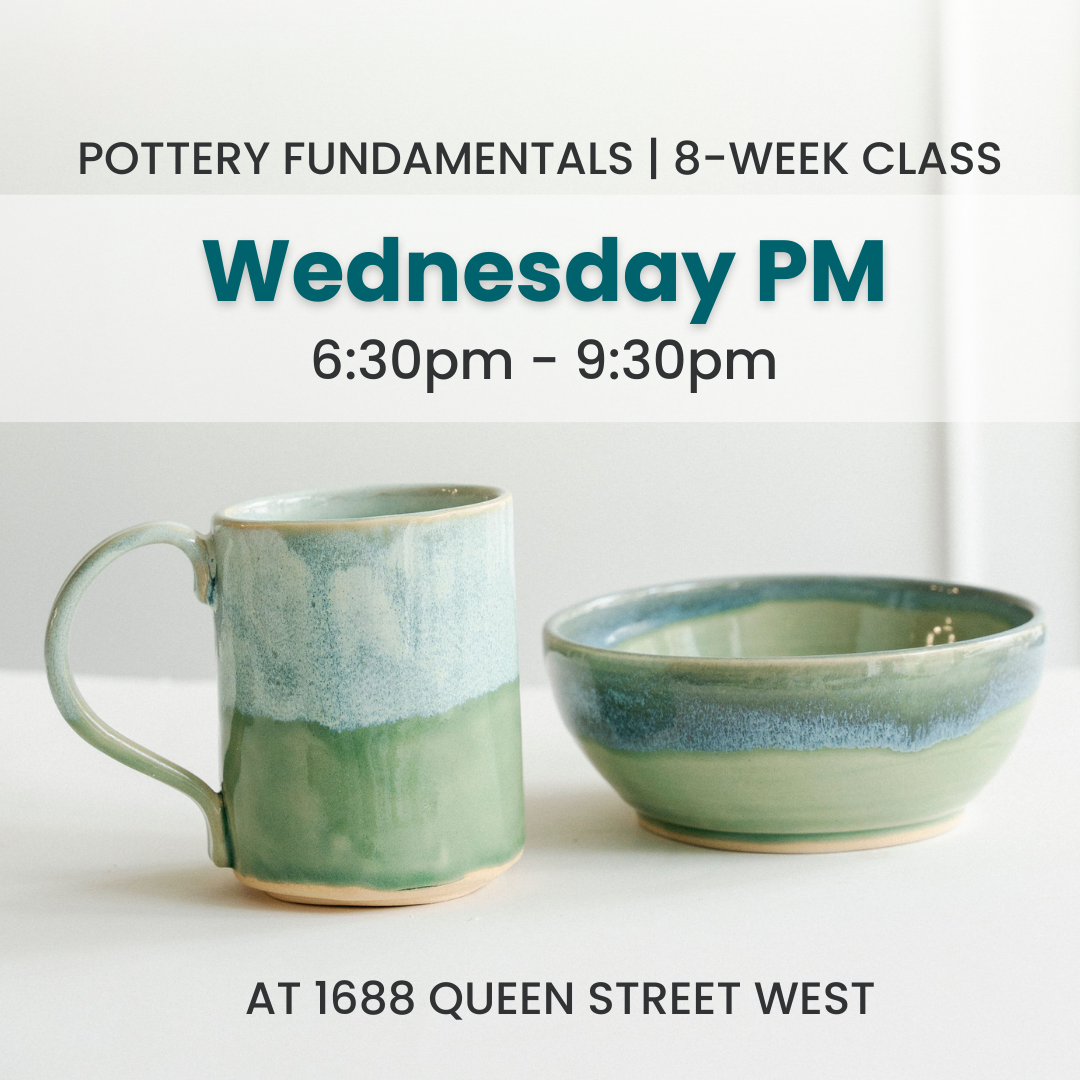Pottery Fundamentals | Wednesday PM | October 29 - December 17 | 8 Classes | Queen St. GR