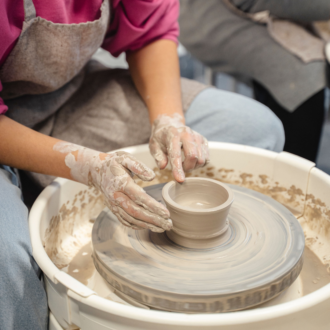 Beginner Wheel Throwing | Tuesday PM | July 8 - 29 | 4 Classes | Queen St. LL - Premium  from Parkdale Pottery Inc. - Just $295! Shop now at Parkdale Pottery Inc.