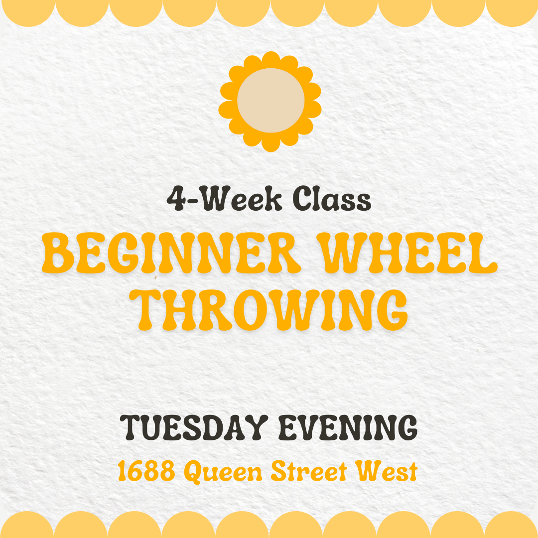 Beginner Wheel Throwing | Tuesday PM January 7, 14, 21 & 28 (4 Classes) - Premium Workshop from Parkdale Pottery Inc. - Just $295! Shop now at Parkdale Pottery Inc.