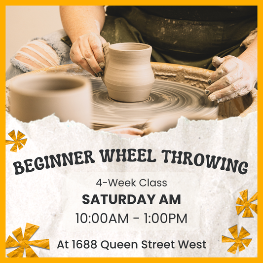 Beginner Wheel Throwing | Saturday AM | September 6 - 27 | 4 Classes | Queen St. GR