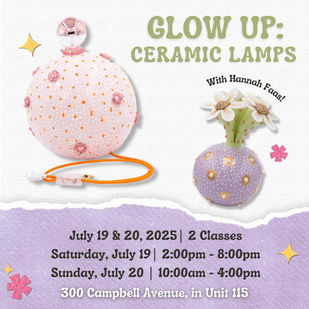 Glow Up: Ceramic Lamps with Hannah Faas | July 19 & 20 | 2 Classes - Premium  from Parkdale Pottery Inc. - Just $395! Shop now at Parkdale Pottery Inc.