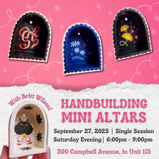 Handbuilding Mini Altars with Britt Wilson | September 27 | 6PM - 9PM | Single Session | Dupont