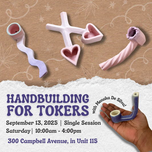 Handbuilding for Tokers with Menaka De Silva | September 13 | 10AM - 4PM | Single Session | Dupont - Premium  from Parkdale Pottery Inc. - Just $0! Shop now at Parkdale Pottery Inc.