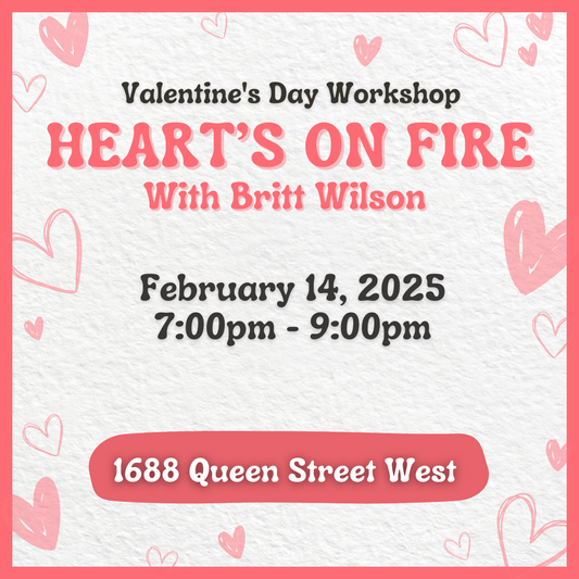 Valentine's Day Workshop: Hearts on Fire (Priced per Couple) - Premium Workshop from Parkdale Pottery Inc. - Just $220! Shop now at Parkdale Pottery Inc.