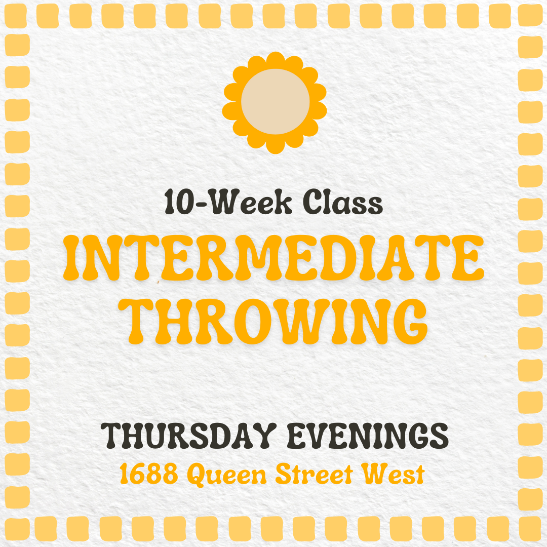 Intermediate Throwing | Thursday PM January 9 - March 13 (10 Classes) - Premium intermediate from Parkdale Pottery Inc. - Just $695! Shop now at Parkdale Pottery Inc.