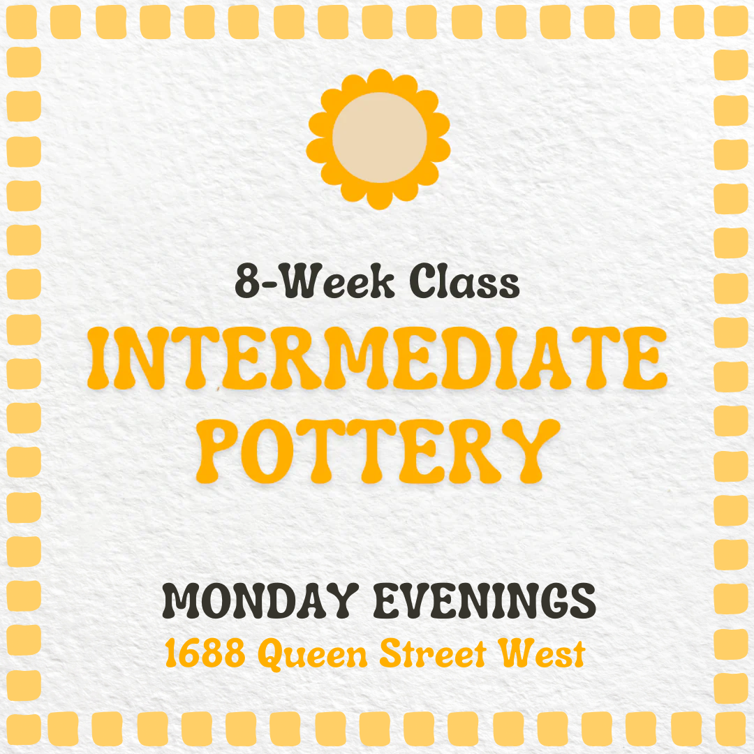 Monday Evening Intermediate Throwing | March 17 - May 12 | 8 Classes - Premium intermediate from Parkdale Pottery Inc. - Just $580! Shop now at Parkdale Pottery Inc.