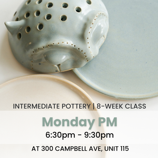 Intermediate Pottery | Monday PM | October 27 - December 15  | 8 Classes | Dupont