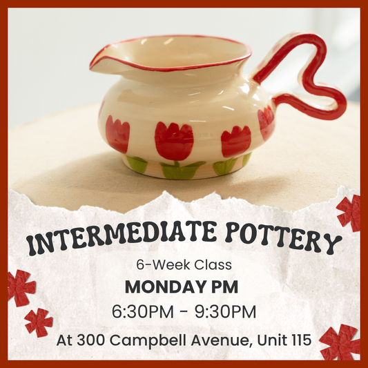 Intermediate Pottery | Monday PM | September 8 - October 20  | 6 Classes | Dupont - Premium  from Parkdale Pottery Inc. - Just $0! Shop now at Parkdale Pottery Inc.