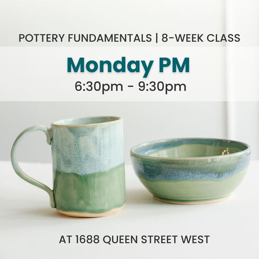 Pottery Fundamentals | Monday PM | October 27 - December 15  | 8 Classes | Queen St. GR