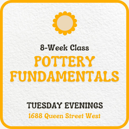 Tuesday Evening Pottery Fundamentals: January 7 - February 25 (8 Classes) - Premium  from Parkdale Pottery Inc. - Just $580! Shop now at Parkdale Pottery Inc.