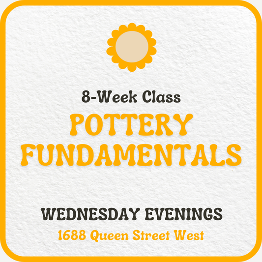 Wednesday Evening Pottery Fundamentals: January 8 - February 26 (8 Classes) - Premium  from Parkdale Pottery Inc. - Just $580! Shop now at Parkdale Pottery Inc.