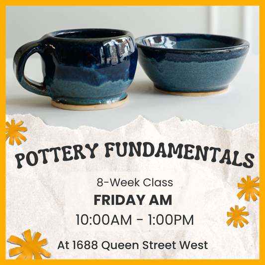 Pottery Fundamentals | Friday AM | September 5 - October 24 | 8 Classes | Queen St. GR