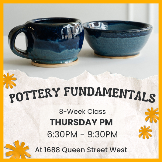 Pottery Fundamentals | Thursday PM | September 4 - October 23 | 8 Classes | Queen St. GR