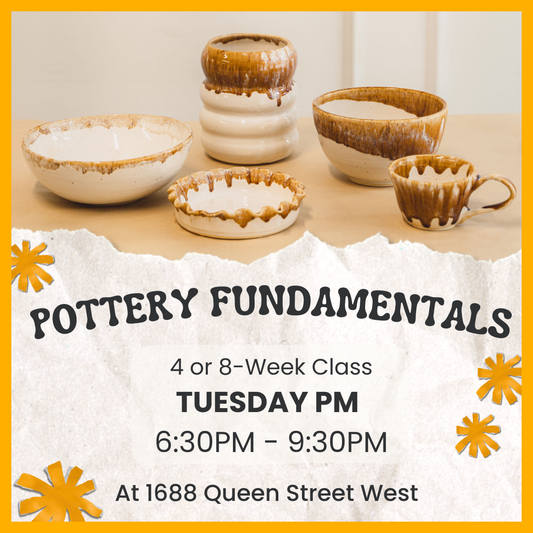 Pottery Fundamentals | Tuesday PM | 4 or 8-Weeks | July 8 - August 26 | Queen St. GR - Premium  from Parkdale Pottery Inc. - Just $295! Shop now at Parkdale Pottery Inc.