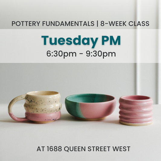 Pottery Fundamentals | Tuesday PM | January 6 - February 24 | 8 Classes | Queen St. GR