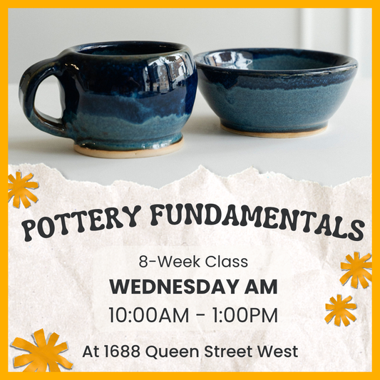 Pottery Fundamentals | Wednesday AM | September 3 - October 22 | 8 Classes | Queen St. GR