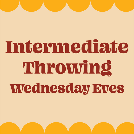 Intermediate Throwing - Wednesday Evening Class: May 8 - July 24 (12 classes) - Premium intermediate from Parkdale Pottery Inc. - Just $795! Shop now at Parkdale Pottery Inc.