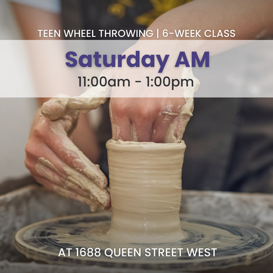 Teens Wheel-Throwing | Saturday AM | October 4 - November 8 | 6 Classes | Queen St. LL