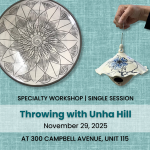 Throwing with Unha Hill | November 29 | AM OR PM Session | Dupont