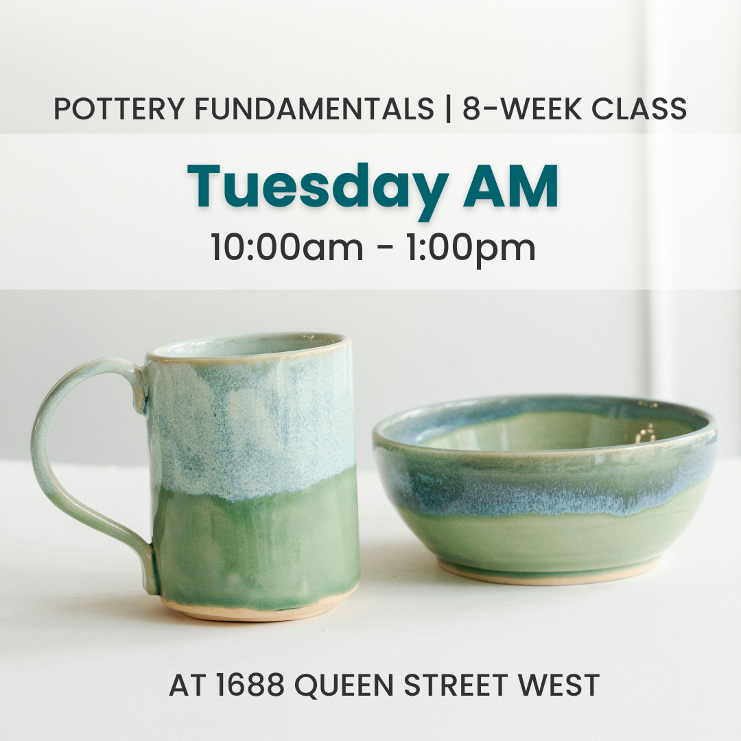 Pottery Fundamentals | Tuesday AM | October 28 - December 16 | 8 Classes | Queen St. GR