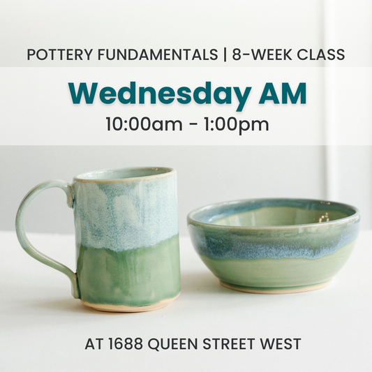 Pottery Fundamentals | Wednesday AM | October 29 - December 17 | 8 Classes | Queen St. GR