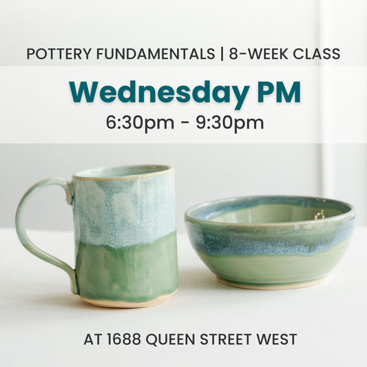 Pottery Fundamentals | Wednesday PM | October 29 - December 17 | 8 Classes | Queen St. GR